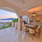 Pool Terrace Al-fresco Dining Area 2 Kalkan Villa La Vie