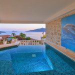 Second Floor Outdoor Spa Pool Kalkan Villa La Vie